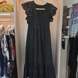 Rails XS Clementine Midi-Length Dress in Black